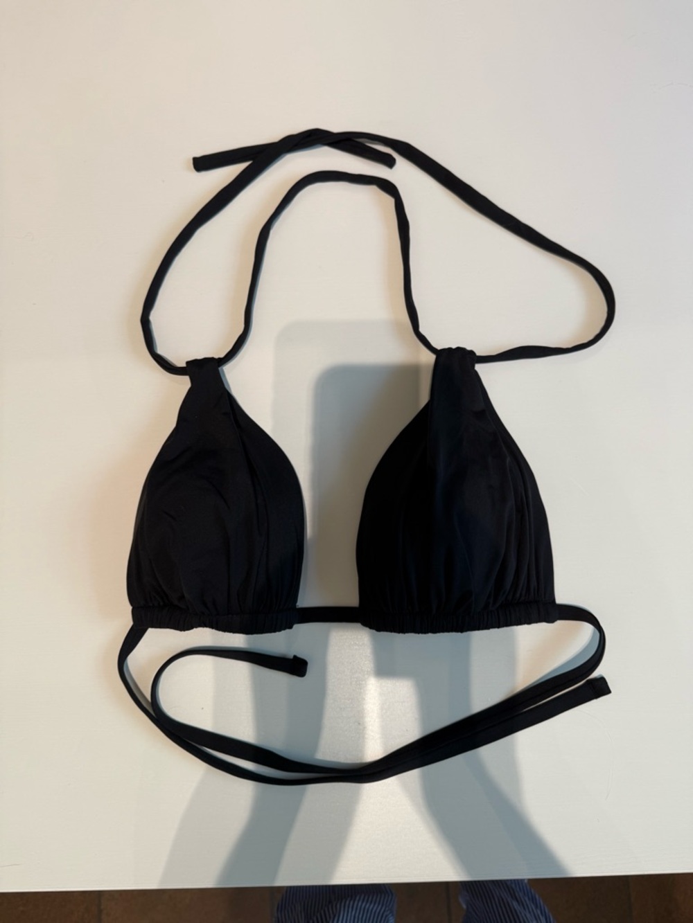 Classic Black Triangle Bikini Top